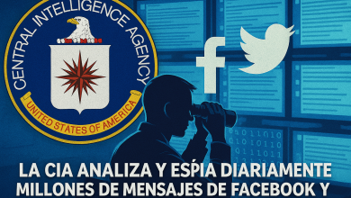 Ilustración de vigilancia digital: la CIA observa millones de mensajes en redes sociales cada día
