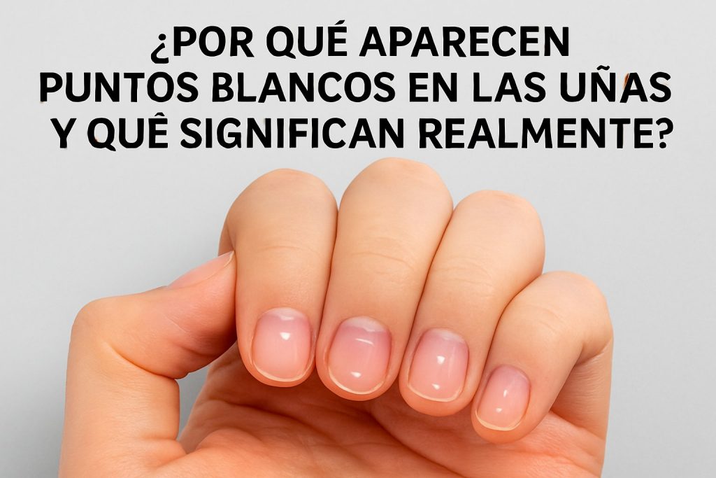 Puntos blancos en las uñas