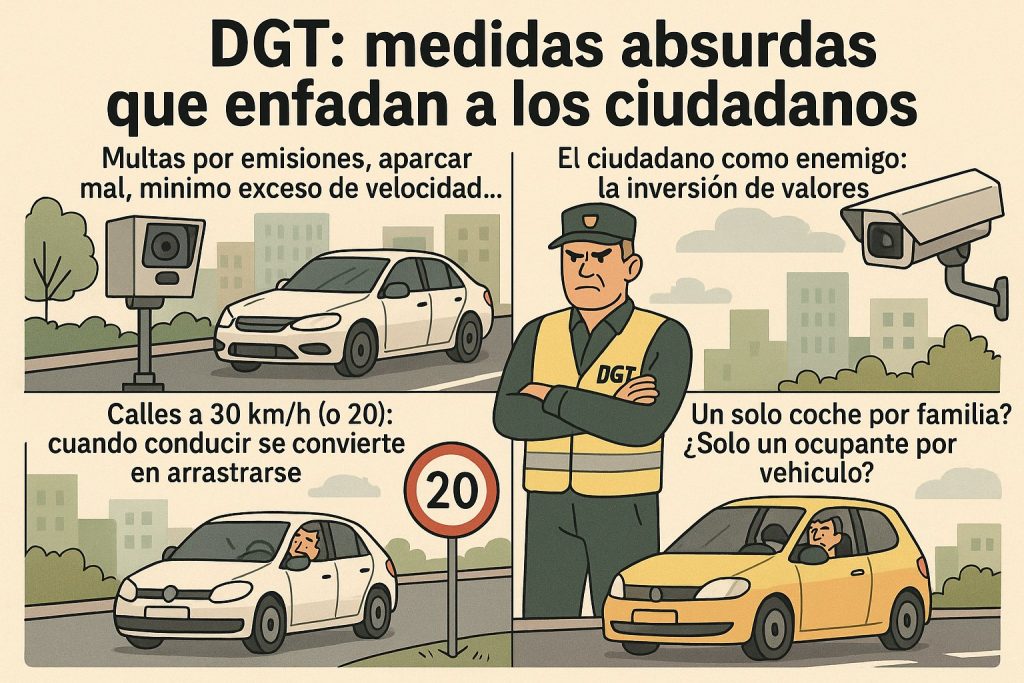 DGT Medidas absurdas y multas
