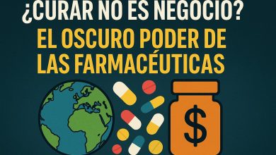 ¿Curar no es negocio? Crítica visual al poder de las farmacéuticas y su enfoque en la cronificación de enfermedades.