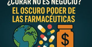 ¿Curar no es negocio? Crítica visual al poder de las farmacéuticas y su enfoque en la cronificación de enfermedades.